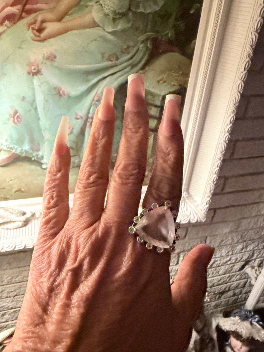 Authentic rose quartz ring - Picture 3 of 13